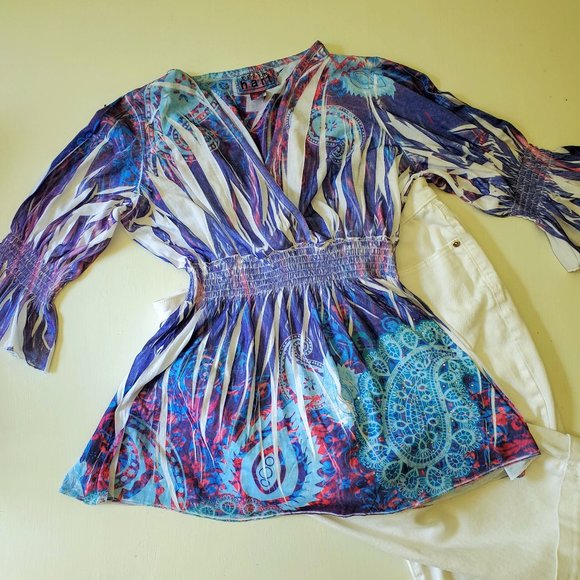 Colorful Paisley Top - Picture 2 of 7